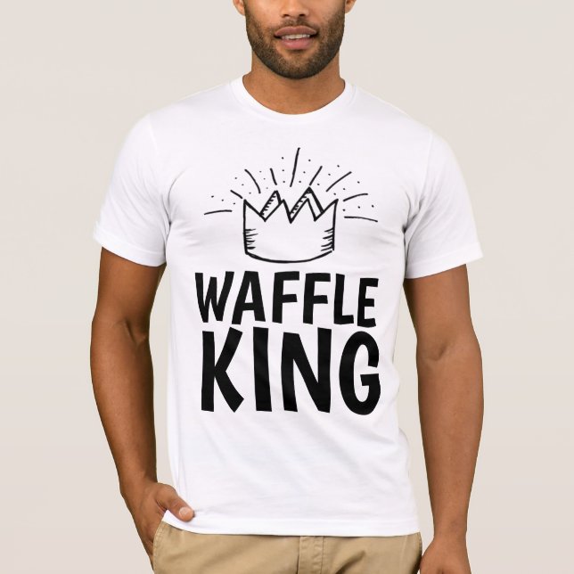 WAFFLE KING DAD MENS FUNNY T-Shirts (Front)