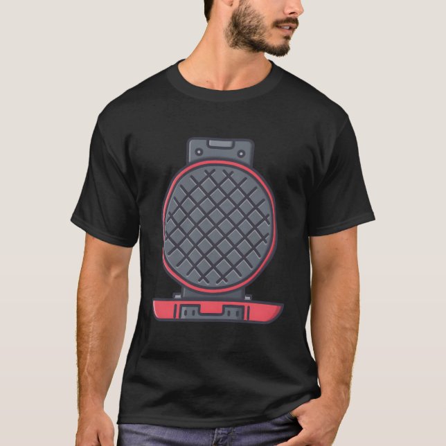 Waffle Maker Cast Griddle Waffle Iron Waffle-Iron T-Shirt (Front)