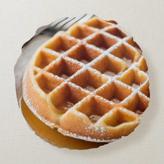 waffle round cushion