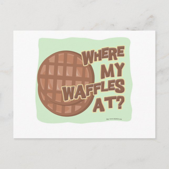 Waffle Shortage! Postcard (Front)