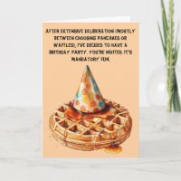 Waffle-Themed Satirical Birthday Bash