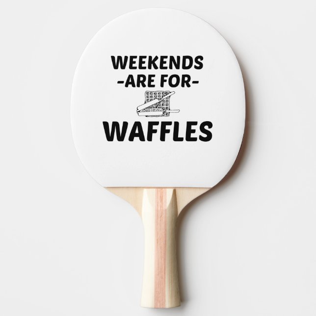 WAFFLE WEEKEND PING PONG PADDLE (Front)