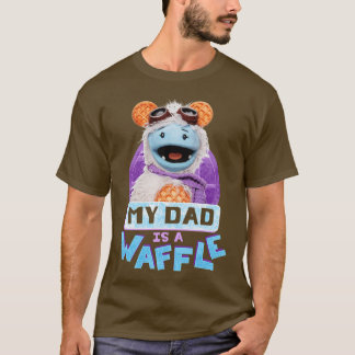 Waffles Mochi My Dad Is a Waffle Food Humorvintage T-Shirt