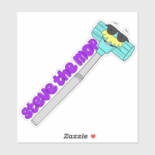 Waffles&Mochi-StevetheMop-Vinyl Sticker (Sheet)