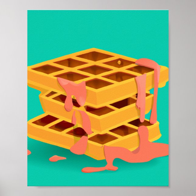 waffles > pancakes poster (Front)