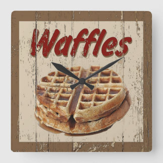 Waffles Square Wall Clock
