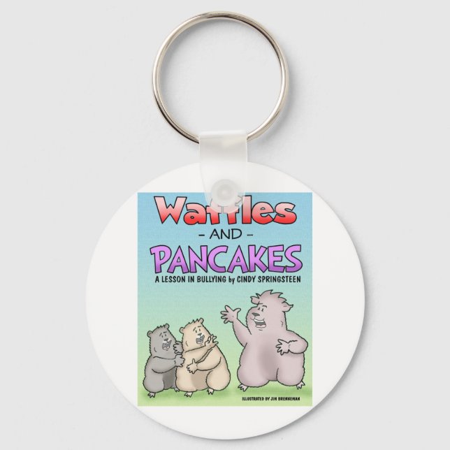 WafflesCover312.jpg Key Ring (Front)