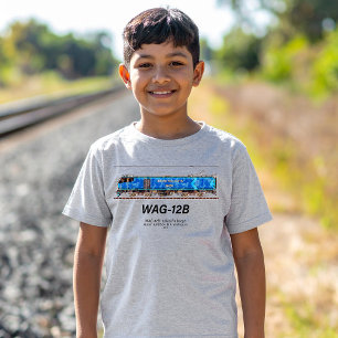 WAG-12B Locomotive. Indian Railways freight train T-Shirt
