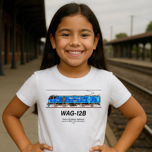 WAG-12B Locomotive. Indian Railways freight train T-Shirt