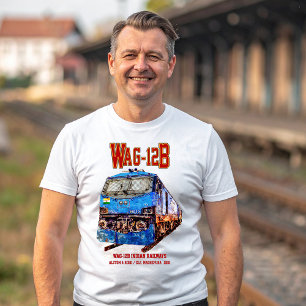 WAG-12B Locomotive. Indian Railways freight train T-Shirt