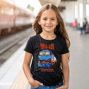WAG-12B Locomotive. Indian Railways freight train T-Shirt