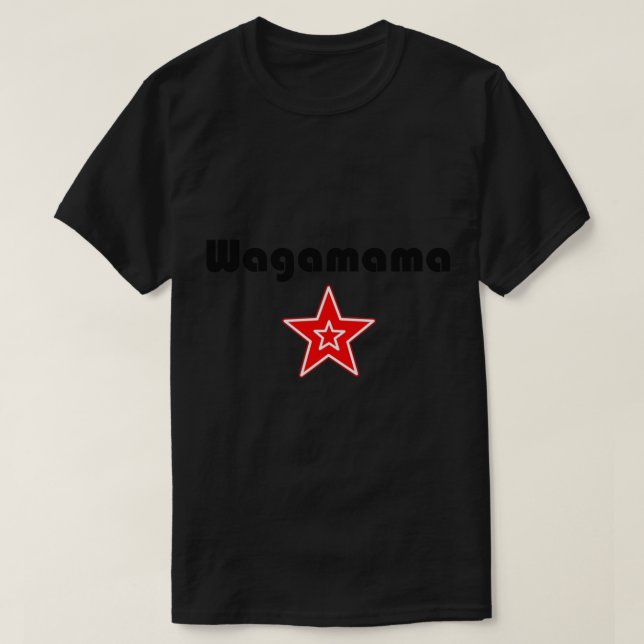 wagamama Fitted V-Neck  T-Shirt (Design Front)