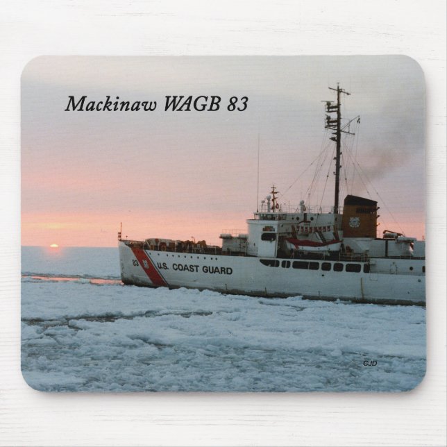 WAGB 83 Mackinaw sunset mousepad (Front)