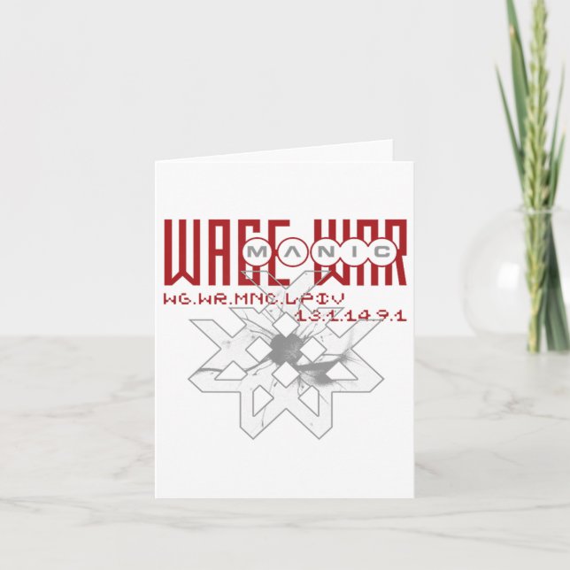 Wage War - Binary Manic  Card (Front)
