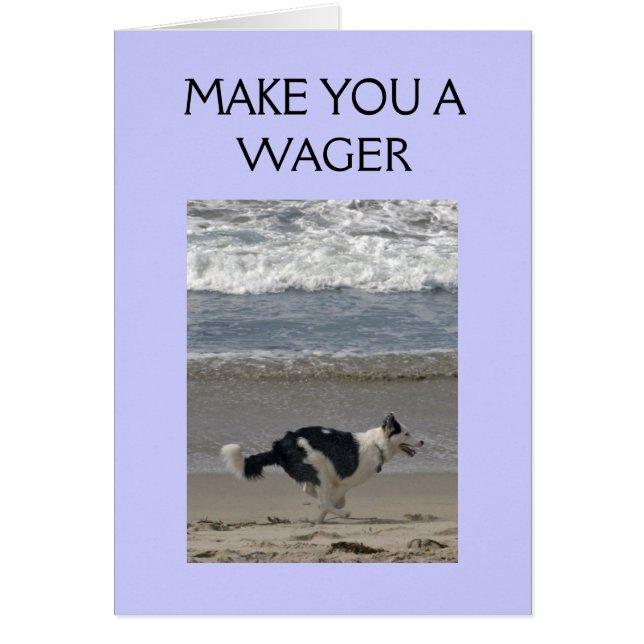 WAGER ON WHO WINS THE RACE! (Front)