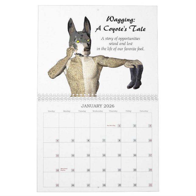 Wagging: A Coyote's Tale Calendar (Jan 2026)