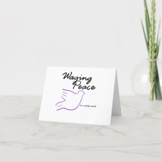 Waging Peace Dove notecard