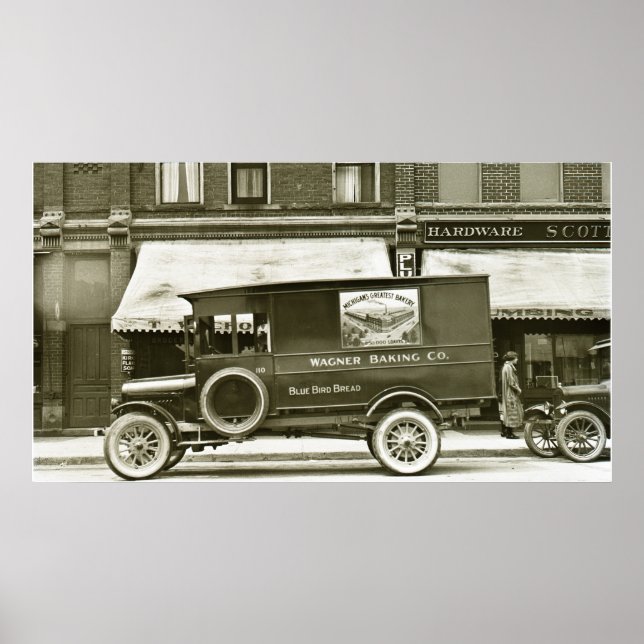 Wagner Baking Company Delivery Truck Poster (Front)