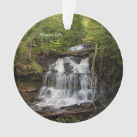 Wagner Falls acrylic ornament