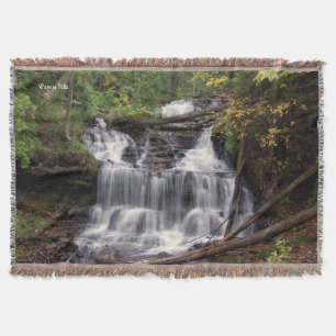 Wagner Falls throw blanket