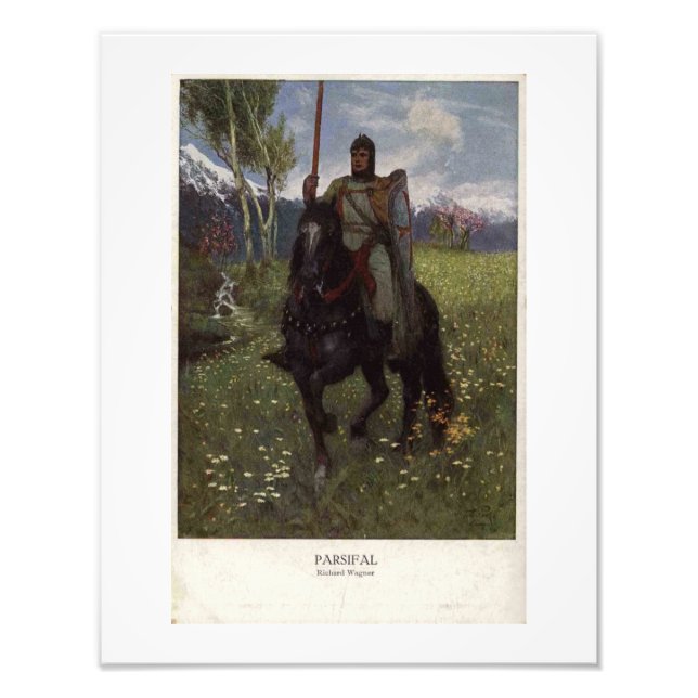 Wagner Opera Parsifal Vintage Style  Photo Print (Front)