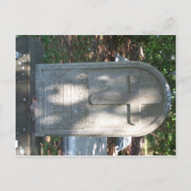 Wagner Tombstone Postcard (Front)