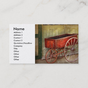 Wagon - That old red wagon Business Card