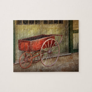 Wagon - That old red wagon Jigsaw Puzzle