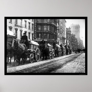 Wagon Train New York 1908 Poster