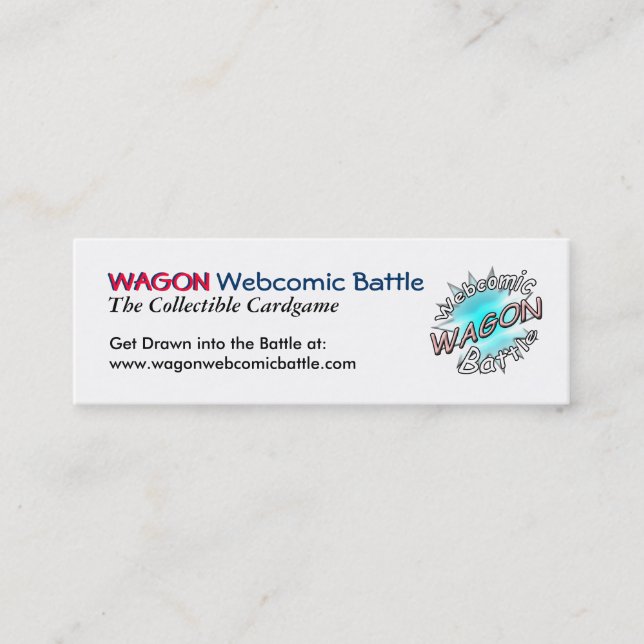 WAGON webcomic Battle Stick Cards (Front)