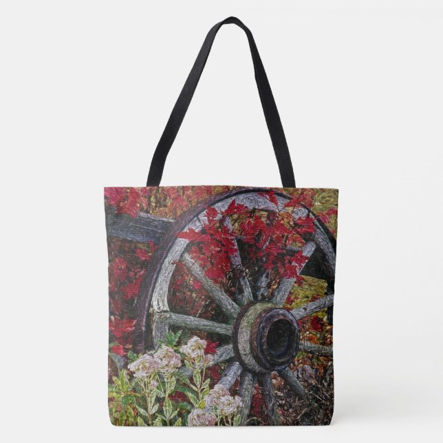 Wagon Wheel 1 All-Over-Print Tote Bag (Front)