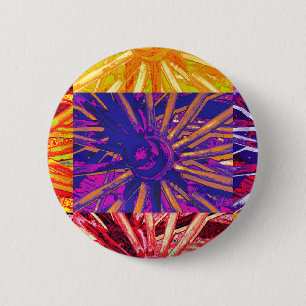 WAGON WHEEL 6 CM ROUND BADGE