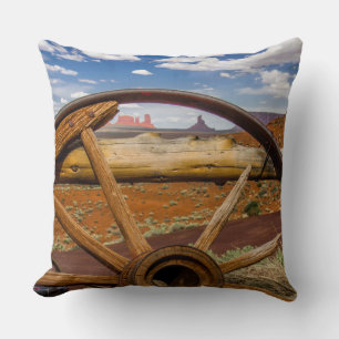 Wagon wheel close up, Arizona Cushion