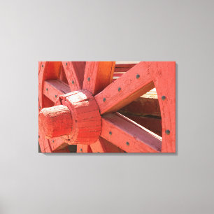 Wagon Wheel Detail Canvas Print