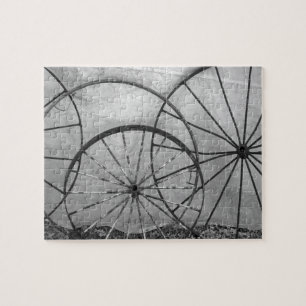 Wagon Wheel Still Life Jigsaw Puzzle