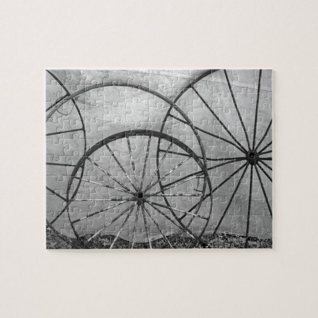 Wagon Wheel Still Life Jigsaw Puzzle (Horizontal)