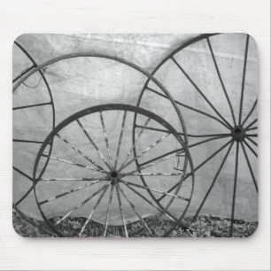 Wagon Wheel Still Life Mouse Pad