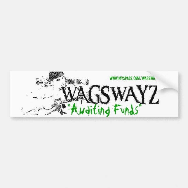 wags2 - Customised Bumper Sticker (Front)