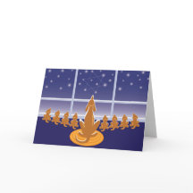 WagsToWishes_Menorah Dogs Greeting Card