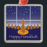WagsToWishes_Menorah Dogs_Hanukkah Medallion Metal Tree Decoration<br><div class="desc">Our hopeful Hanukkah hounds medallion makes a great gift for one of the  eight nights,  and will definitely put a glowing smile on the face of  any lucky recipient.</div>