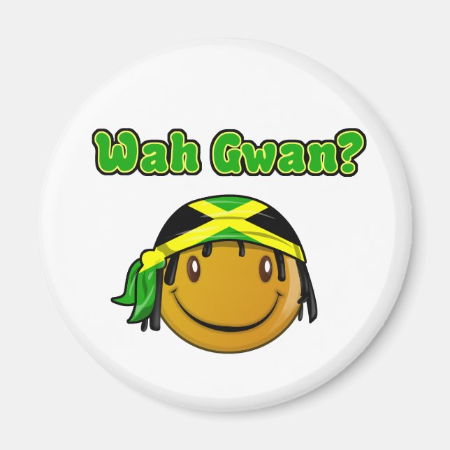 wah gwan magnet (Front)