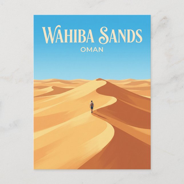 Wahiba Sands Oman Postcard (Front)