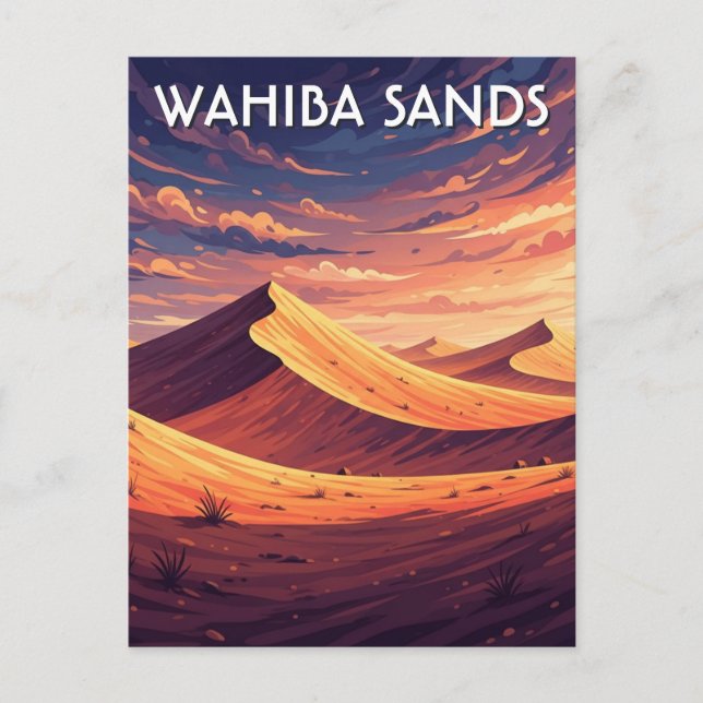 Wahiba Sands Oman Travel Postcard (Front)