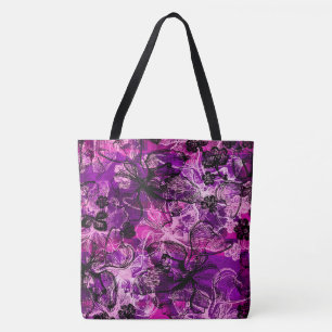 Wahine Lace Hawaiian Orchid Beach Bag