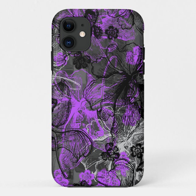 Wahine Lace Hawaiian Orchid Case-Mate iPhone Case (Back)