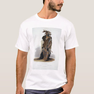 Wahk-Ta-Ge-Li, a Sioux Warrior, plate 8 from Volum T-Shirt