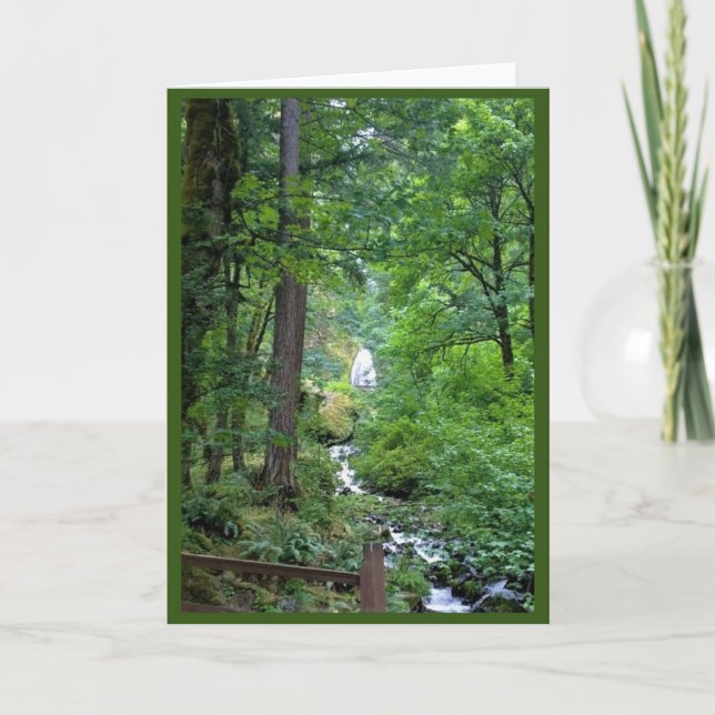 Wahkeena Falls, OR Card (Front)