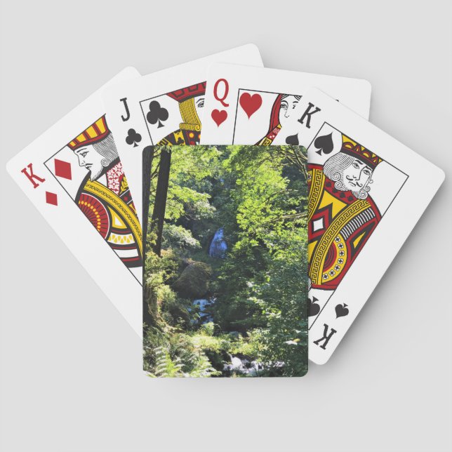Wahkeena Falls, OR Playing Cards (Back)