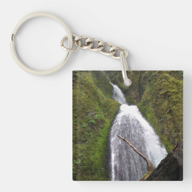 Wahkeena Falls, Oregon Key Ring (Front)