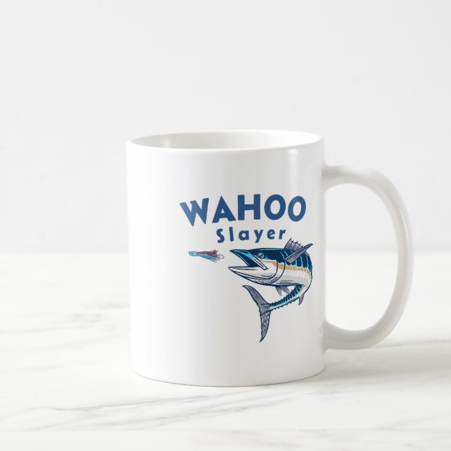 Wahoo Slayer Salt Water Fishing Wahoo  Coffee Mug (Right)